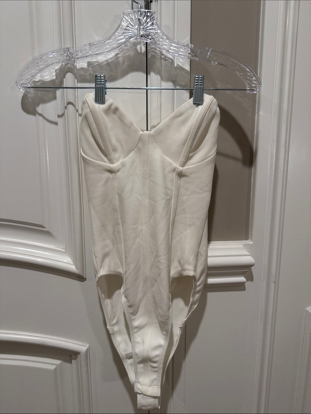 Cream bustier bodysuit